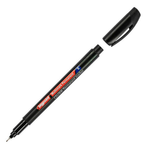 Bigpoint Asetat Kalemi, Siyah, 0.3 mm, İnce Uçlu, Suya Dayanıklı