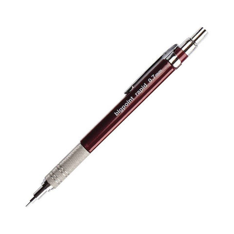 Bigpoint Rapid Versatil Kalem, 0.7 mm, Metal Uç, Kumlu Gövde, Bordo