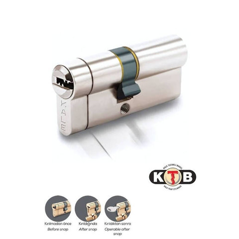 Kale Kilit 164 KTBS Kilit Göbeği, Tuzaklı, Barel, 68mm, Nikel