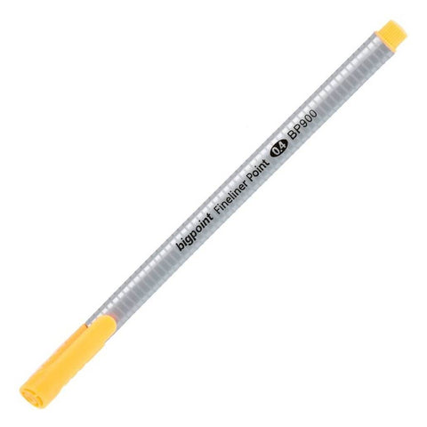 Bigpoint Fineliner Kalem, 0.4 mm Fiber Uç, Kokusuz Su Bazlı, Turuncu