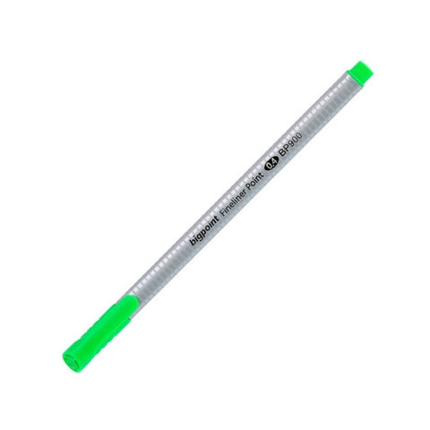 Bigpoint Fineliner Kalem, 0.4mm Fiber Uç, Kokusuz Su Bazlı, Açık Yeşil
