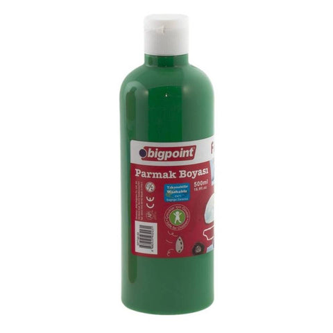 Bigpoint Parmak Boyası, 500 ml, Güvenli, Parmak ve Fırça Uyumlu, Yeşil