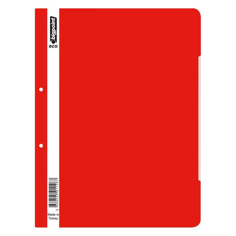 Bigpoint Telli Dosya, 50'li Paket, Standart, A4, Metal Tel, Kırmızı