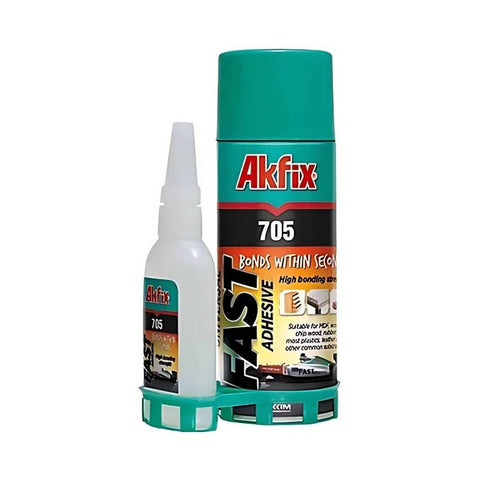 Akfix 705 Hızlı Yapıştırıcı, MDF Kit, 50 gram - 200 ml