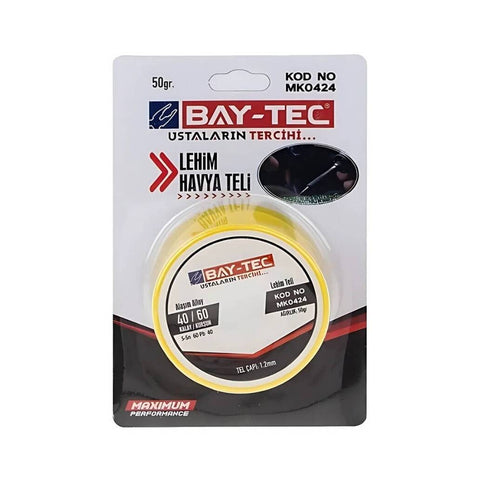 BAY-TEC Lehim Teli, 50 Gram, Yüksek Kalite, Dayanıklı ve Uzun Ömürlü