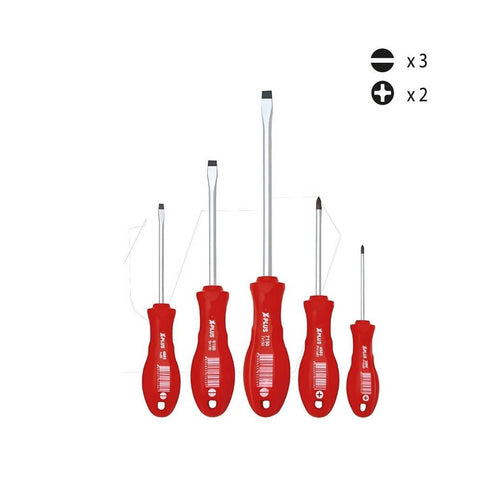 Cerpa X-Plus Tornavida Takımı, Manyetik Uçlu, 5'li Set, Dayanıklı