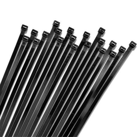 Meşem Kablo Bağı, 100'lü Paket Plastik Kelepçe, 3.6 mm, 200 mm, Siyah