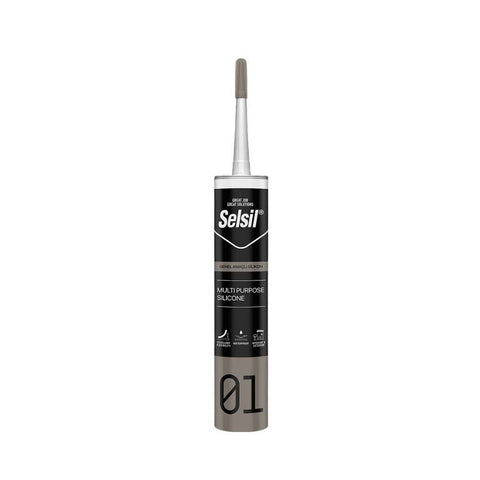 Selsil Genel Amaçlı Silikon, 280 g, Şeffaf, Dayanıklı ve Esnek Yapı