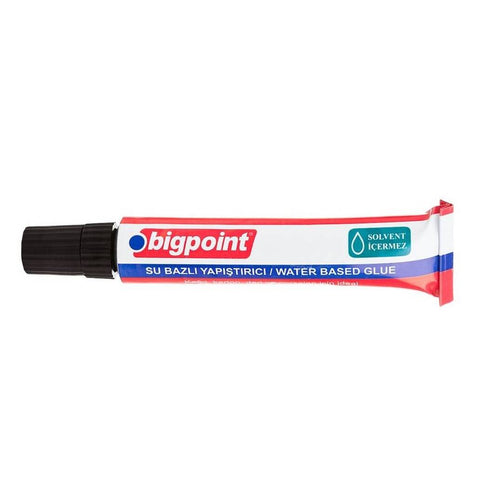 Bigpoint Sıvı Yapıştırıcı, 20ml, Su Bazlı, İnce Başlık, Şeffaf