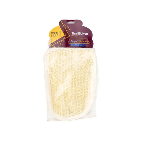 Decobella Sisal Organik Eldiven Lif, Doğal ve Cilt Dostu Peeling