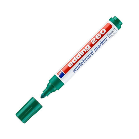 Edding E-260 Beyaz Tahta Kalemi, 1.5-3 mm, Yuvarlak Uçlu, Yeşil