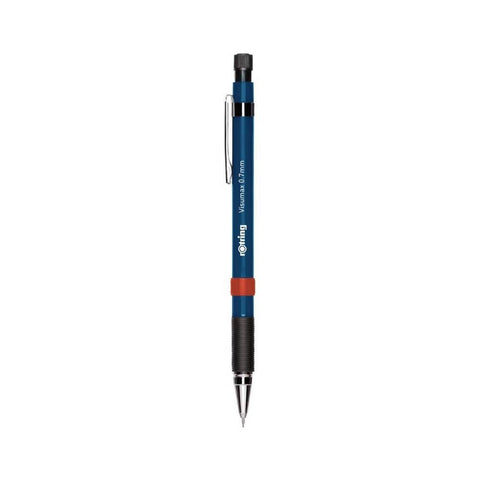 Rotring Visumax Versatil Kalem 0.7 mm, Kauçuk Tutuş, Silgili, Lacivert