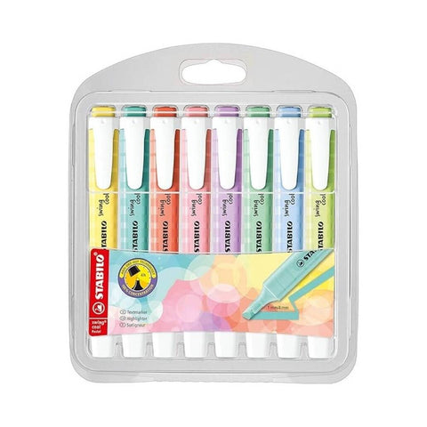 Stabilo Swing Cool Fosforlu Kalem Seti, 8’li Pastel, 1-4 mm Uçlu