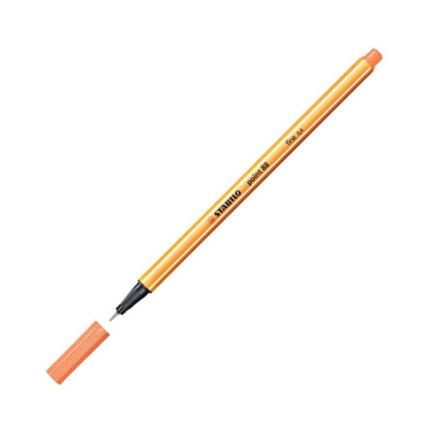Stabilo Point 88 Fineliner Kalem, 0.4 mm Uç, Metal Uçlu, Kayısı Rengi