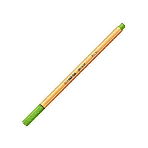 Stabilo Point 88 Fineliner Kalem, 0.4mm Uç, Metal Uçlu, Yaprak Yeşili