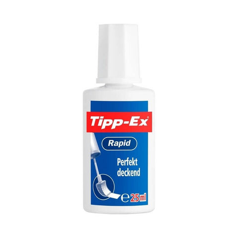 Tipp-Ex Rapid Sıvı Silici, 20 ml, Hızlı Kuruyan Mürekkep, Beyaz