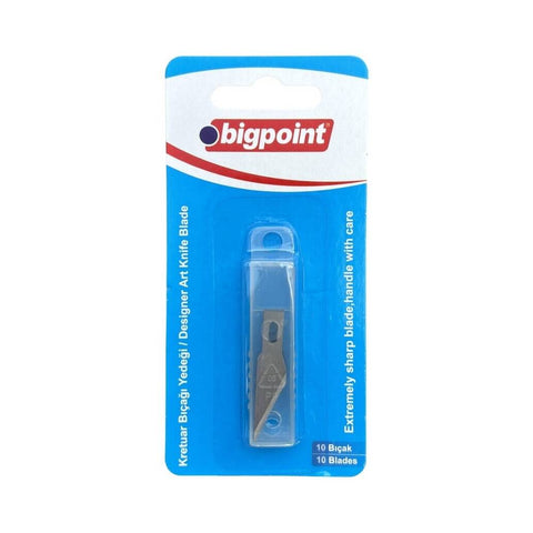 Bigpoint Kretuar Bıçağı Yedeği, 10’lu, Karbon Bıçak, Hassas Kesim