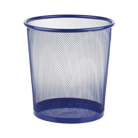 Bigpoint Metal Perfore Çöp Kovası, Orta Boy, Mavi, 7.8 L, Paslanmaz