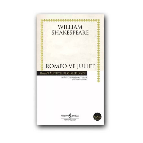 Romeo ve Juliet, William Shakespeare, Klasik Tiyatro, Karton Kapak