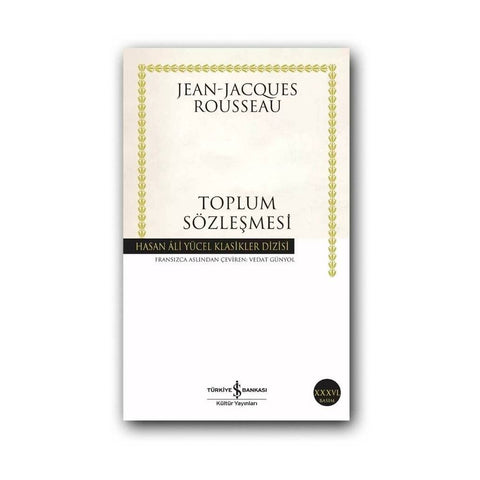 Toplum Sözleşmesi, Rousseau, Klasik Felsefe Eseri, Karton Kapak