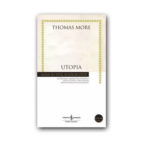 Utopia, Thomas More, Klasik İngiliz Edebiyatı, Roman, Karton Kapak