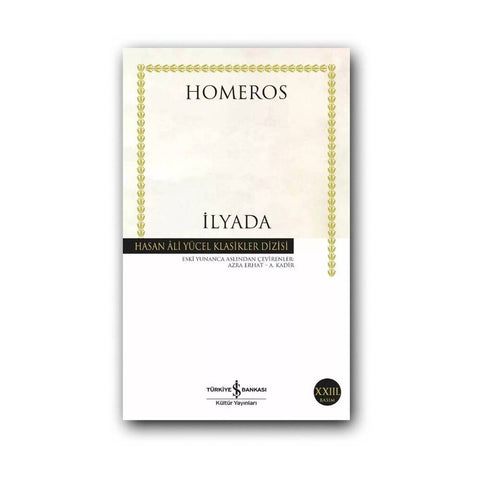 İlyada, Homeros, Klasik Antik Yunan Edebiyatı, Destan, Karton Kapak