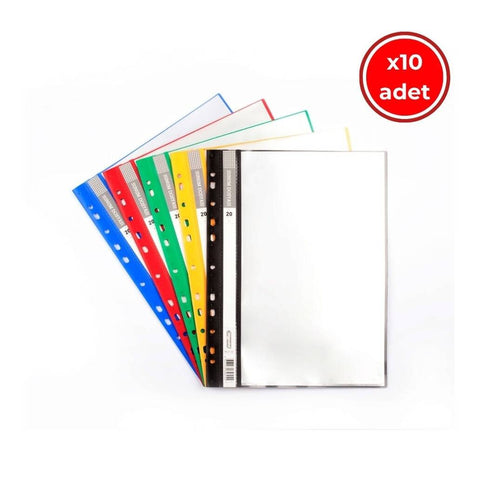 Bigpoint Sunum Dosyası, 10 Adet, 20 Yaprak, 5'li Paket, A4, 5 Renk