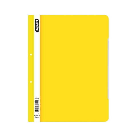 Bigpoint Telli Dosya, 50'li Paket, Standart, A4, Metal Tel, Sarı