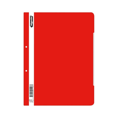 Bigpoint Telli Dosya, 50'li Paket, Standart, A4, Metal Tel, Kırmızı