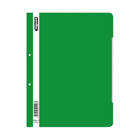 Bigpoint Telli Dosya, 50'li Paket, Standart, A4, Metal Tel, Yeşil