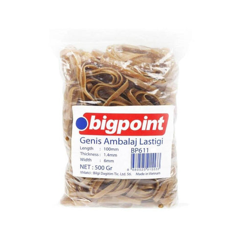 Bigpoint Geniş Ambalaj Lastiği 500 gr, %100 Kauçuk, Dayanıklı ve Esnek