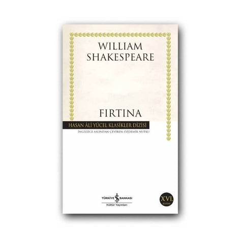 Fırtına, Shakespeare, Edebiyat, Klasik Tiyatro, Karton Kapak