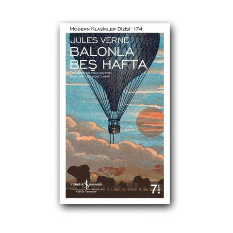 Balonla Beş Hafta, Jules Verne, Edebiyat, Klasik Roman, Karton Kapak