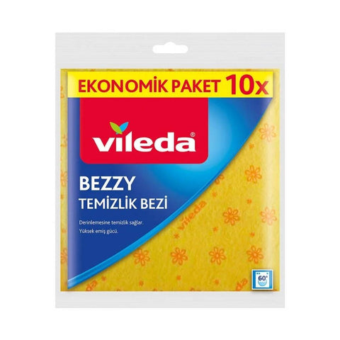 Vileda Bez, Bezzy Temizlik Bezi, 10' lu Paket, Dayanıklı, Uzun Ömürlü