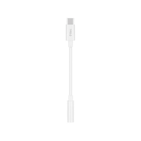 Ttec Aux Adaptörü, USB-C, 11 cm, 3.5 mm Konnektör, Beyaz