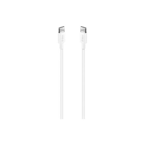 Ttec AlumiCable Hızlı Şarj Kablosu, USB-C - USB-C, 1.2 m, 60W, Beyaz