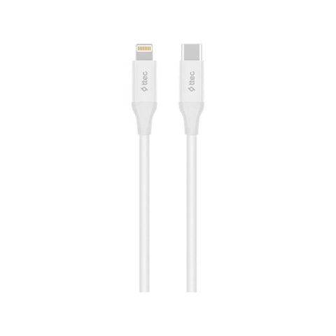 Ttec Hızlı Şarj Kablosu, USB-C - Lightning , 1.5 m Beyaz