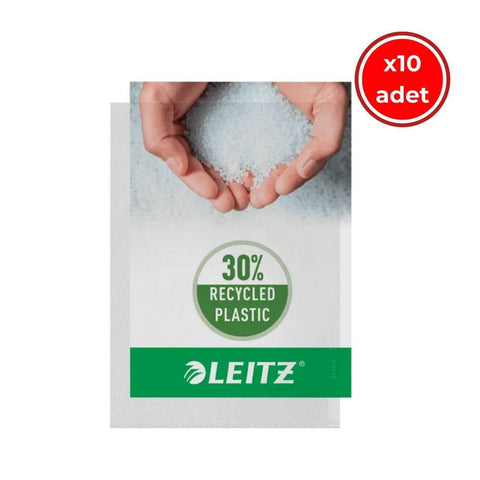 Leitz Poşet Dosya, 10 Adet, 100'lü Paket, A4 Boyut, Şeffaf