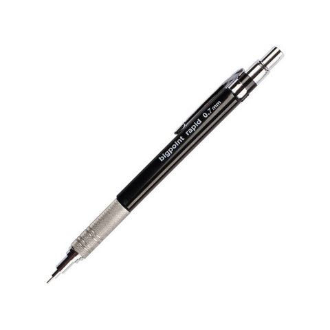 Bigpoint Rapid Versatil Kalem, 0.7 mm, Metal Uçlu, Siyah