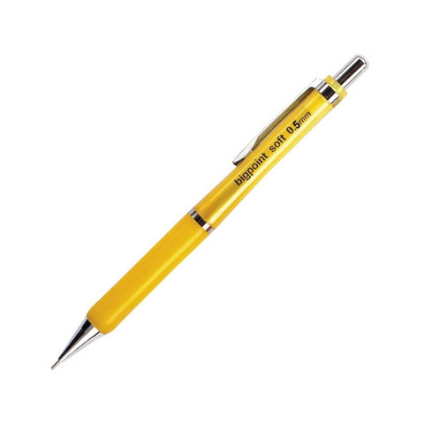 Bigpoint Soft Versatil Kalem, 0.5 mm, Metal Uçlu, Sarı