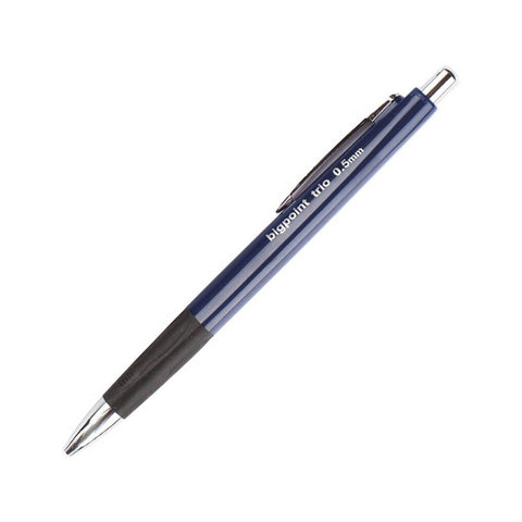 Bigpoint Trio Versatil Kalem, 0.5 mm, Gizlenbilir Uçlu, Mavi
