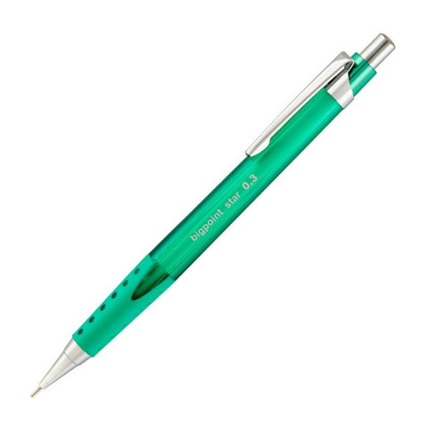 Bigpoint Star Versatil Kalem, 0.3 mm, Metal Uçlu, Yeşil