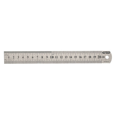 Bigpoint Çelik Cetvel, 20 cm, Paslanmaz Çelik