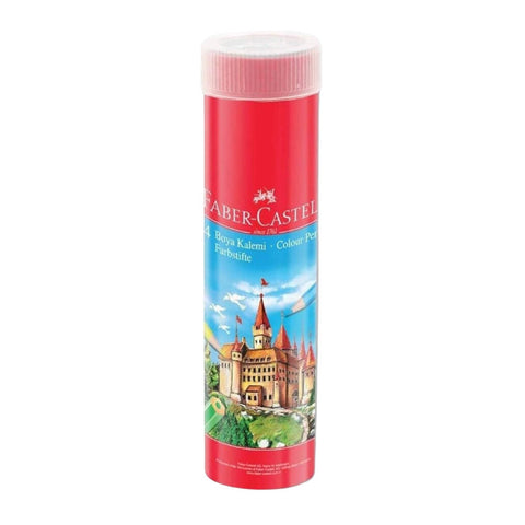 Faber Castell Red Line Kuru Boya Kalemi, 24 Renk, Metal Tüplü