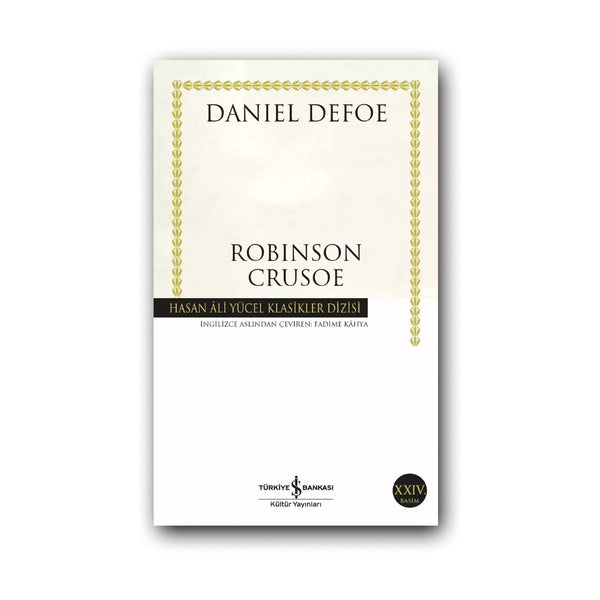 Robinson Crusoe (Karton Kapak) – Daniel Defoe, 100 Temel Eser, Roman ana görseli