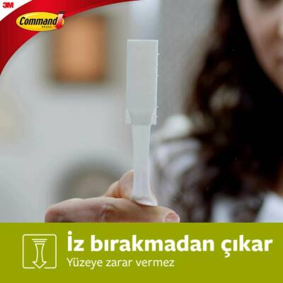 3M Command Cırt Cırt Bant, Orta Boy, 4'lü, İz Bırakmaz,Güçlü Tutuculuk - 6