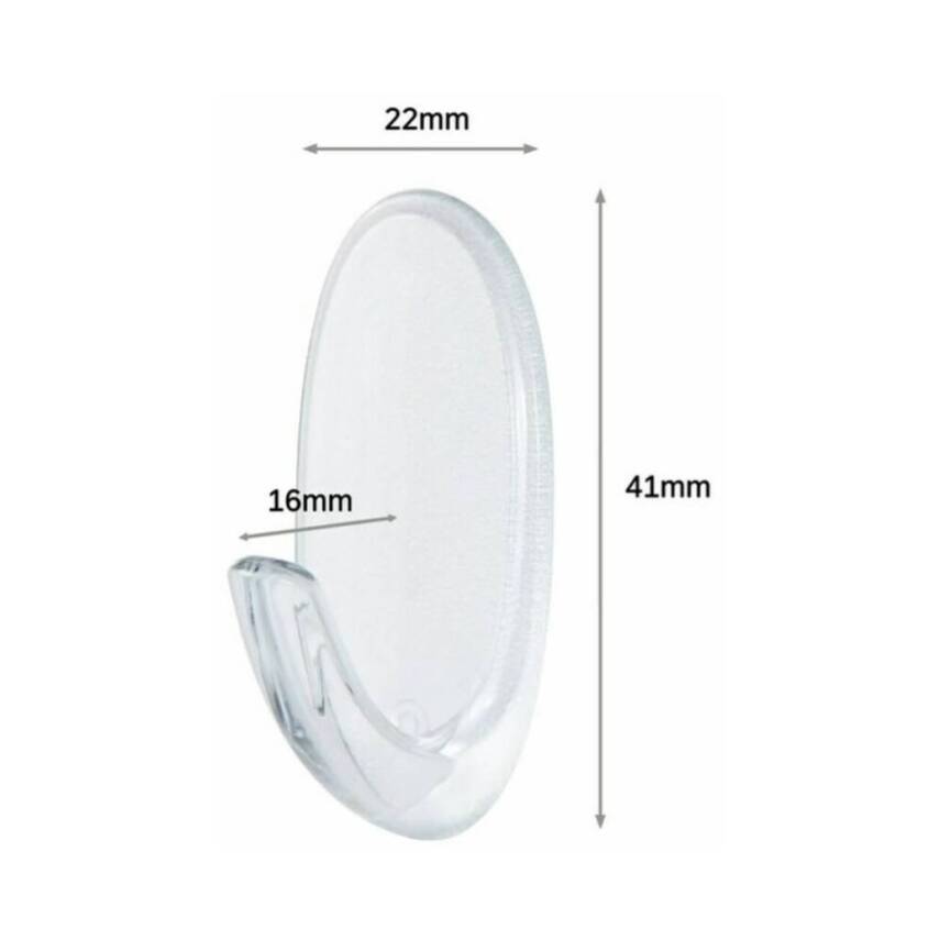 3M Command İpli Askı Arkası, Küçük, Şeffaf, İz Bırakmaz, Güçlü Yapışma - 3