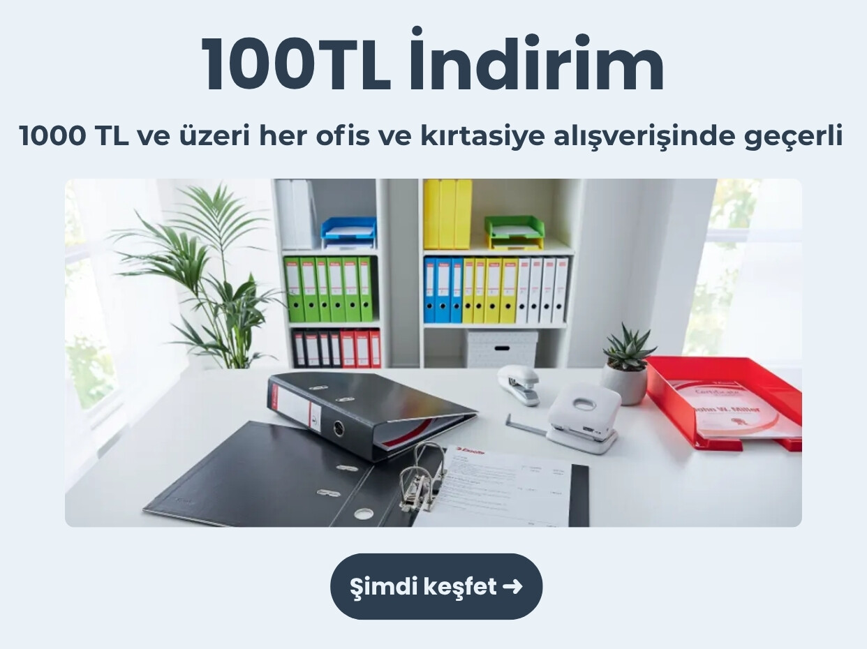 Ofis ve Kırtasiye 100 TL İndirim