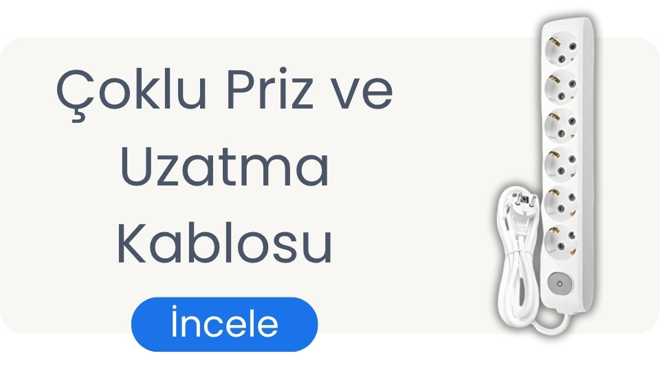 Çoklu Priz Ve Uzatma Kablosu
