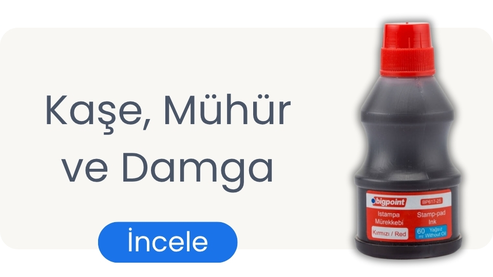 Kaşe, Mühür ve Damga
